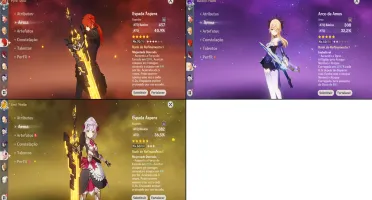 Conta Genshin Ar56 /12X5★/ Kazuha + Bis/ Mapa 100%- End Game