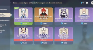 Conta Genshin Ar56 /12X5★/ Kazuha + Bis/ Mapa 100%- End Game