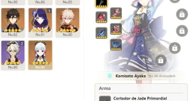 CONTA GENSHIN AR56⭐14 LENDÁRIOS⭐4 ARMAS 5⭐YELAN KAZUHA YAE