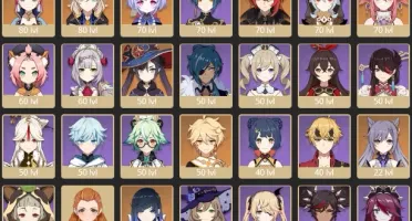 CONTA GENSHIN AR56⭐14 LENDÁRIOS⭐4 ARMAS 5⭐YELAN KAZUHA YAE