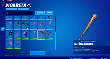 conta fortnite muitas skin 257 ao todo algumas muito rara