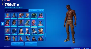 conta fortnite muitas skin 257 ao todo algumas muito rara