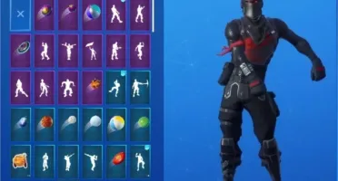 CONTA RARA FORTNITE CAVALEIRO NEGRO