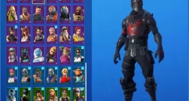 CONTA RARA FORTNITE CAVALEIRO NEGRO