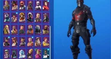 CONTA RARA FORTNITE CAVALEIRO NEGRO