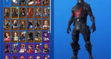 CONTA RARA FORTNITE CAVALEIRO NEGRO