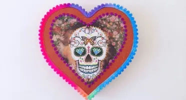Quadro Box Caveira Mexicana 4