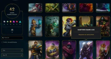 Conta Lol Prata, 42 Skins, 1 Lendária, Upada na Mão, Lvl 44