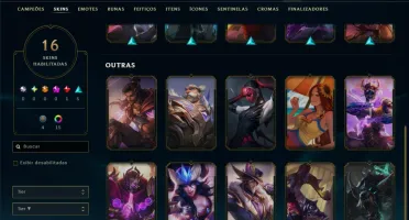 Esmeralda 1 com 85 Champs e 16 Skins