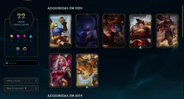 Conta League of legends com ícones e skins raras