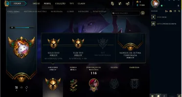 Conta League of legends com ícones e skins raras