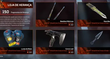 Conta lvl 20 com 150 FRAGMENTOS DE HERANÇA E R99 LENDÁRIA