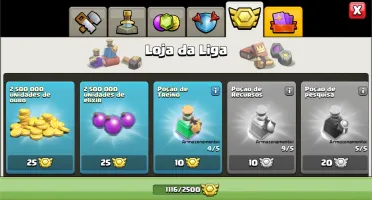 Conta Clash of clans  recém cv12  com 16mil gemas