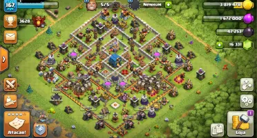 Conta Clash of clans  recém cv12  com 16mil gemas