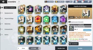 Conta de Black Clover Mobile