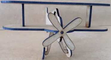 Aviãozinha de MDF CRU de 3mm para decoração