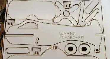 Aviãozinha de MDF CRU de 3mm para decoração