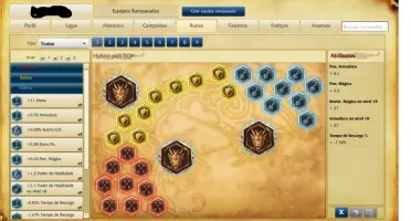 Conta com 113 Champs 40+ Skins Gold 4 e 9 Rune pages