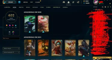 Conta de LoL, Valorant e WR