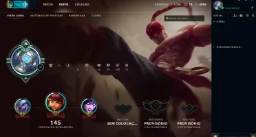 Conta Season 6 platina II - Varias Skins