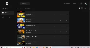 Conta epic games com 140 jogos