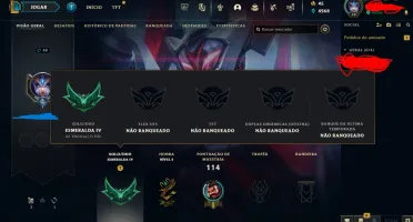 Conta Esmeralda Iv - 18 Skins (4 Lendarias)