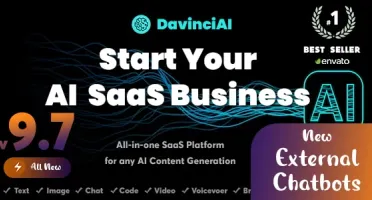 PHP Davinci AI - All-In-One SaaS Platform for AI Text, Image