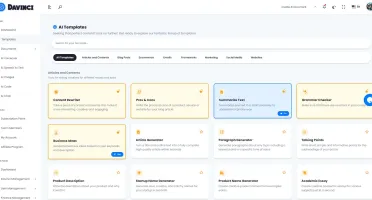 PHP Davinci AI - All-In-One SaaS Platform for AI Text, Image