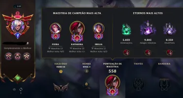 Conta Lol para up