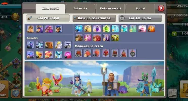 Clash of clans Cv16 semi-full + outros jogos supercell