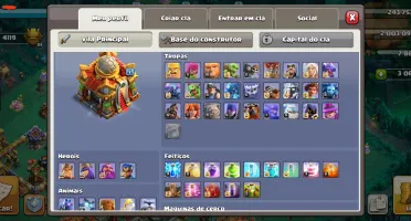 Clash of clans Cv16 semi-full + outros jogos supercell