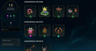 Conta Ouro 1, todos os champs, 245 skins