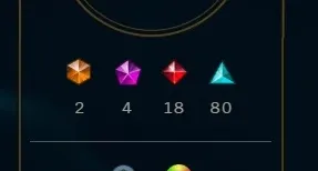 Conta Ouro 1, todos os champs, 245 skins