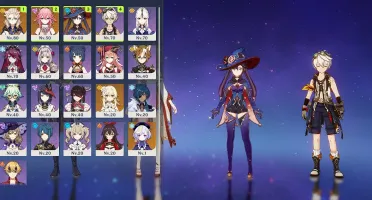 Yae, Albedo, Mona e Qiqi AR45