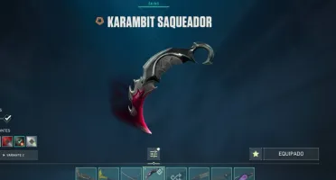 Valorant com Katana Oni, Karambit saqueadora e mais + Conta
