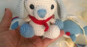 Varal de Berço com Amigurumis