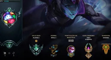 Conta Lol Plat1 121 Skins all champs + acc valorant