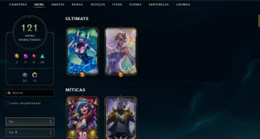 Conta Lol Plat1 121 Skins all champs + acc valorant