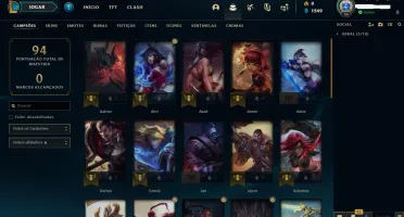 Conta smurf lvl 32 MMR alto
