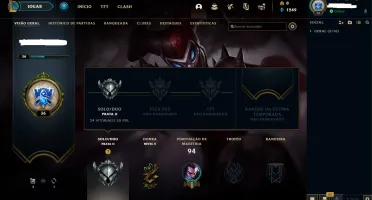 Conta smurf lvl 32 MMR alto