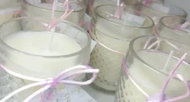 Vela no Copo Bico de Jaca Lembrancinha Batizado