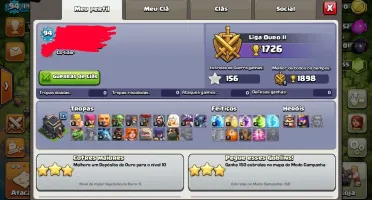 Conta Clash of Clans cv9 barata