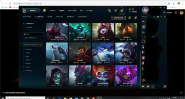 vendo conta no lol