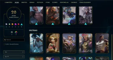 Prata 1 com 90 Champs e 19 Skins
