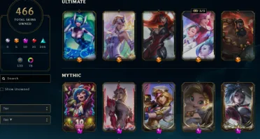 Conta League of Lengeds Diamante IV 466 skins