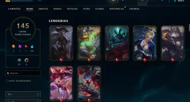 Conta League Of Legends Lvl 189 Criada Em 2013 - Full Acesso