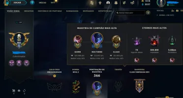 Conta League Of Legends Lvl 189 Criada Em 2013 - Full Acesso