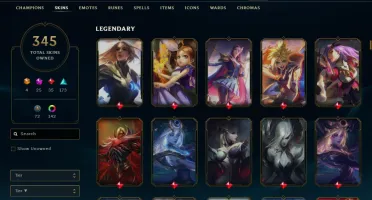 Conta League of Legends Mestre com(Ryze TRIUNFANTE) 345Skins