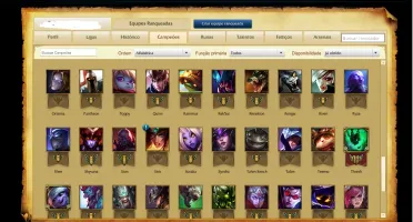 Conta de LOL Ouro 4