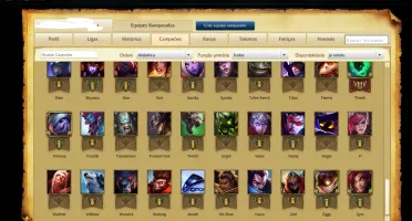 Conta de LOL Ouro 4